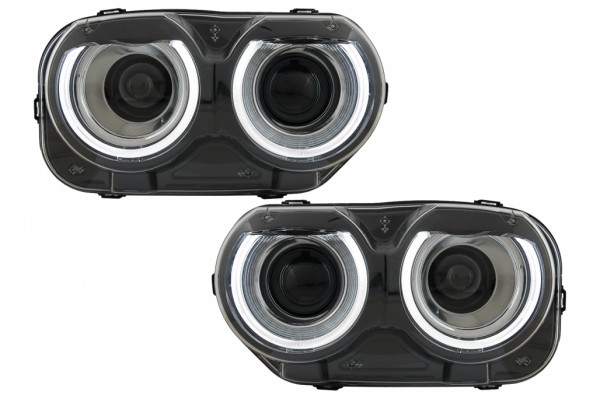 Προβολείς Led Κατάλληλοι Για Dodge Challenger (2015-2023) Μαύροι Προβολείς Led Κατάλληλοι Για Dodge Challenger (2015-2023) Μαύροι