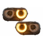 Προβολείς Led Κατάλληλοι Για Dodge Challenger (2015-2023) Μαύρα Φώτα Rgb