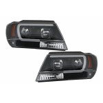 Προβολείς Led Κατάλληλοι Για Jeep Grand Cherokee (1999-2004) Tube Light Μαύροι