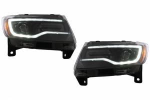 Προβολείς Led Κατάλληλοι Για Jeep Grand Cherokee Iv WK2 (2011-2013) Δυναμικά Φώτα Στροφής