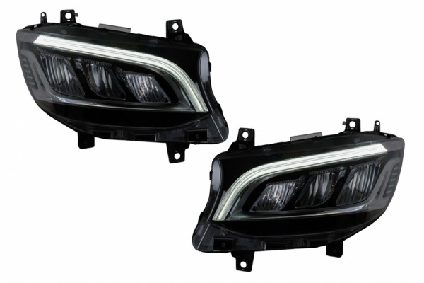 Προβολείς Led Κατάλληλοι Για Mercedes Sprinter Iii 907 910 (2019-2027) Για Αλογόνου
