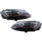 Προβολείς Led Κατάλληλοι Για Vw Golf 7.5 Vii (2017-και μετά) Gti Look Με Διαδοχικά Δυναμικά Φώτα Στροφής