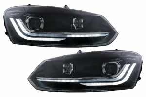 Προβολείς Led Κατάλληλοι Για Vw Polo Mk5 6R 6C (2010-2017) Δυναμικό Διαδοχικό Φως Στροφής