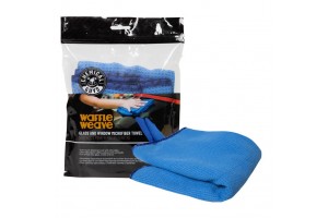 Γαλάζια Πικέ Πετσέτα Μικροϊνών Για Τζάμια, 41cm X 69cm