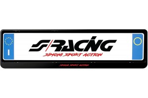 Πλαισιο Πινακιδας Μαυρο 53,5x14cm Simoni Racing - 1 Tem