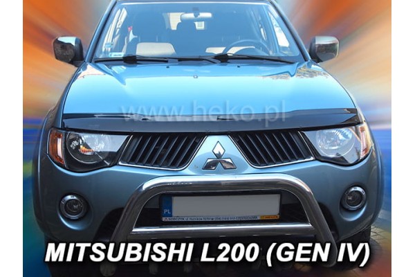 Mitsubishi L200 2/4D 2006-2016 Μπροστινος Ανεμοθραυστης Καπω Αυτοκινητου Απο Ευκαμπτο Φιμε Πλαστικο Heko - 1 ΤΕΜ.