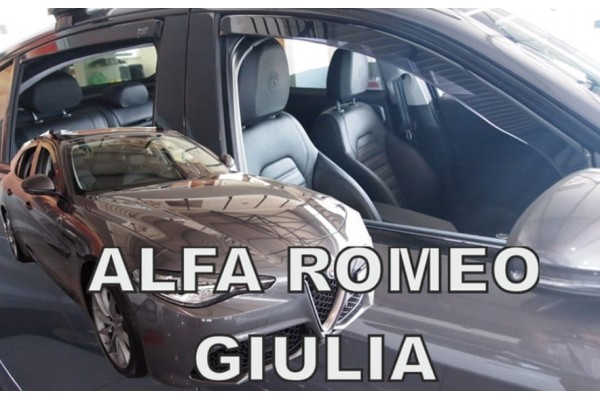 Alfa Romeogiulia 4D 2016+ Σετ Ανεμοθραυστες Αυτοκινητου Απο Ευκαμπτο Φιμε Πλαστικο Heko - 4 ΤΕΜ.