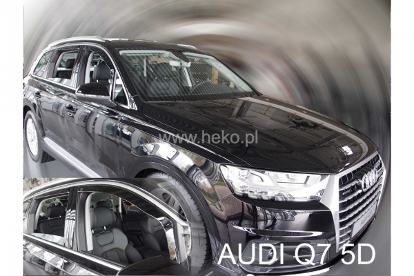Audi Q7 5D 2015+ΣΕΤ Ανεμοθραυστες Αυτοκινητου Απο Ευκαμπτο Φιμε Πλαστικο Heko - 4 ΤΕΜ.