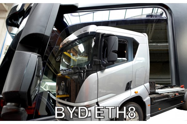 Heko - Ανεμοθραύστες Παραθύρων Για Byd ETH8 2023 > 2πορτο Υλικό Acrylic Χρώμα Φιμέ - 2 τεμ. (ΑΝΕΜ.11301/TRUCK)