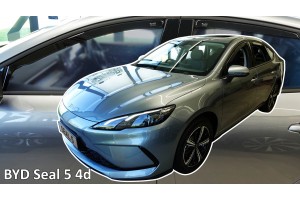 Heko - Ανεμοθράυστες Για Byd Seal 5 4 Doors 25+ Σετ Αυτοκινήτου Απο Εύκαμπτο Φιμέ Πλαστικό - 4 τεμ. (ΑΝΕΜ.SET11315)