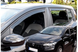 Dacia Sandero /STEPWAY 5D 2020+ -ΣΕΤ Ανεμοθραυστες Αυτοκινητου Απο Ευκαμπτο Φιμε Πλαστικο Heko - 4 ΤΕΜ.
