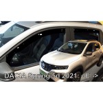 Dacia Spring Electric 5D 2021+ΣΕΤ Ανεμοθραυστες Αυτοκινητου Απο Ευκαμπτο Φιμε Πλαστικο Heko - 4 ΤΕΜ.