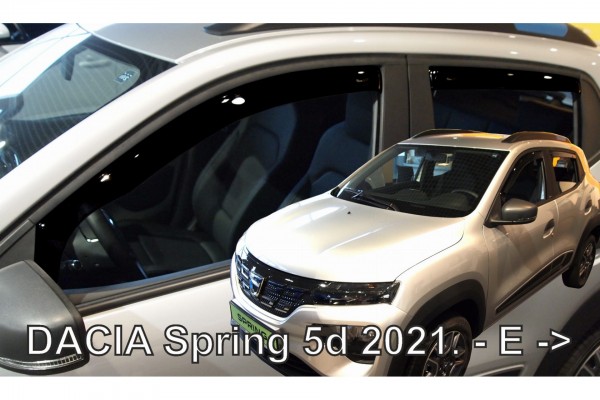 Dacia Spring Electric 5D 2021+ΣΕΤ Ανεμοθραυστες Αυτοκινητου Απο Ευκαμπτο Φιμε Πλαστικο Heko - 4 ΤΕΜ.