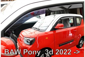 Heko - Ανεμοθραύστες Παραθύρων Για Baw Pony 2022 > 3πορτο Υλικό Acrylic Χρώμα Φιμέ - 2 τεμ. (ΑΝΕΜ.15021)