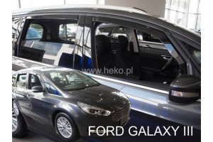 Ford Galaxy 5D 2015+ Σετ Ανεμοθραυστες Αυτοκινητου Απο Ευκαμπτο Φιμε Πλαστικο Heko - 4 ΤΕΜ.