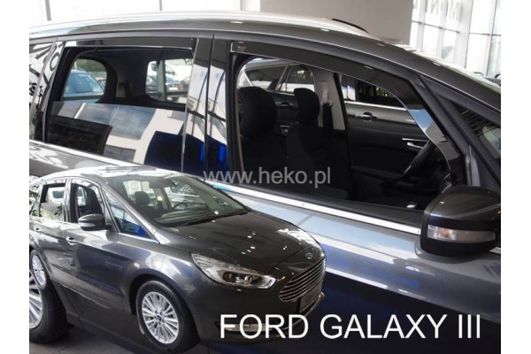 Ford Galaxy 5D 2015+ Σετ Ανεμοθραυστες Αυτοκινητου Απο Ευκαμπτο Φιμε Πλαστικο Heko - 4 ΤΕΜ.