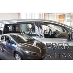 Ford S-MAX 2016+ Σετ Ανεμοθραυστες Αυτοκινητου Απο Ευκαμπτο Φιμε Πλαστικο Heko - 4 ΤΕΜ.