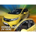 Honda Jazz Iv 5D 2013-2020ΣΕΤ Ανεμοθραυστες Αυτοκινητου Απο Ευκαμπτο Φιμε Πλαστικο Heko - 4 ΤΕΜ.