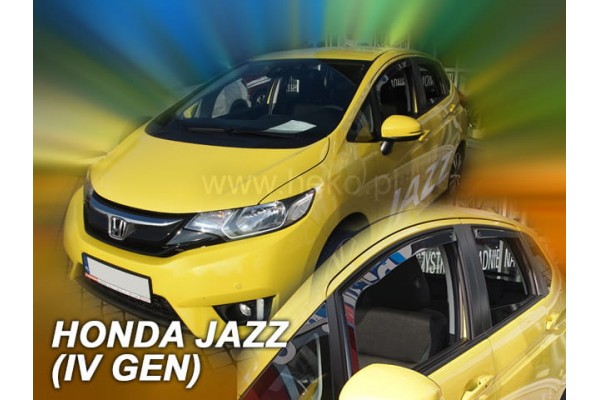 Honda Jazz Iv 5D 2013-2020ΣΕΤ Ανεμοθραυστες Αυτοκινητου Απο Ευκαμπτο Φιμε Πλαστικο Heko - 4 ΤΕΜ.