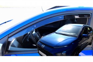 Ανεμοθραυστες Για Hyundai Bayon 5D 2021+ΣΕΤ Αυτοκινητου Απο Ευκαμπτο Φιμε Πλαστικο Heko - 4 ΤΕΜ.