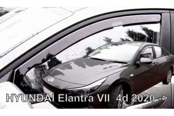 Hyundai Elantra 4D 2020+ΖΕΥΓΑΡΙ Ανεμοθραυστες Απο Ευκαμπτο Φιμε Πλαστικο Heko - 2 ΤΕΜ.