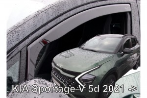 Kia Sportage 5D 2021+ΖΕΥΓΑΡΙ Ανεμοθραυστες Απο Ευκαμπτο Φιμε Πλαστικο Heko - 2 ΤΕΜ.