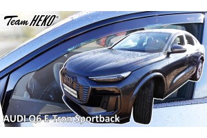 Heko - Ανεμοθραύστες Για Audi Q6 E-Tron Sportback 5 Doors 2024+ Ζευγάρι Απο Εύκαμπτο Φιμέ Πλαστικό - 2 τεμ. (ΑΝΕΜ.20201)
