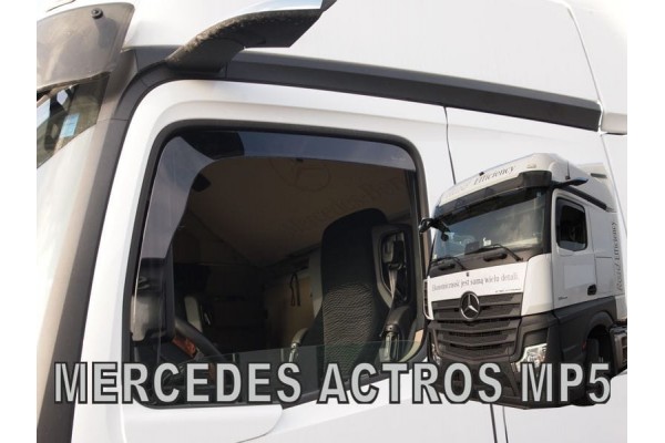 Heko - Ανεμοθραύστες Παραθύρων Για Mercedes Benz Actros MP4 / MP5 2012 > / Antos 2012 > / Arocs 2013 > 2πορτο Υλικό Acrylic Χρώμα Φιμέ (Με Κάμερα) - 2 τεμ. (ΑΝΕΜ.23647/TRUCK)