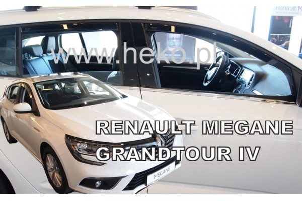 Renault Megane 5D 2016+GRANDTOUR Wagonσετ Ανεμοθραυστες Αυτοκινητου Απο Ευκαμπτο Φιμε Πλαστικο Heko - 4 ΤΕΜ.
