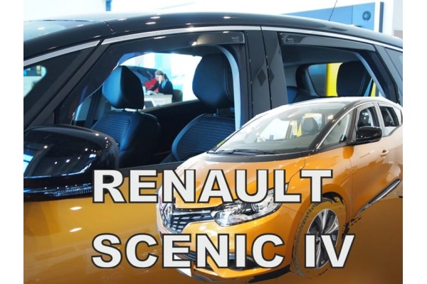Renault Scenic 5D 2017+ Σετ Ανεμοθραυστες Αυτοκινητου Απο Ευκαμπτο Φιμε Πλαστικο Heko - 4 ΤΕΜ.