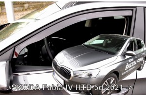 Skoda Fabia Htb 5D 2021+ Ζευγαρι Ανεμοθραυστες Απο Ευκαμπτο Φιμε Πλαστικο Heko - 2 ΤΕΜ.