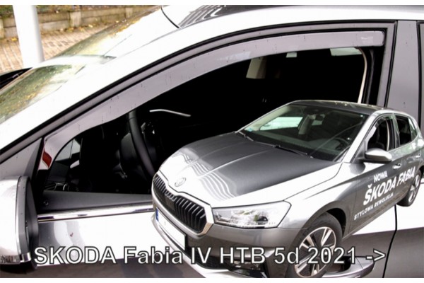 Skoda Fabia Htb 5D 2021+ Ζευγαρι Ανεμοθραυστες Απο Ευκαμπτο Φιμε Πλαστικο Heko - 2 ΤΕΜ.