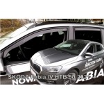 Ανεμοθραυστες Για Skoda Fabia Htb 5D 2021+ Σετ Αυτοκινητου Απο Ευκαμπτο Φιμε Πλαστικο Heko - 4 ΤΕΜ.