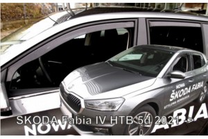 Ανεμοθραυστες Για Skoda Fabia Htb 5D 2021+ Σετ Αυτοκινητου Απο Ευκαμπτο Φιμε Πλαστικο Heko - 4 ΤΕΜ.