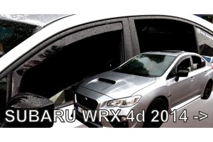 Subaru Wrx 4D 2014+ Ζευγαρι Ανεμοθραυστες Απο Ευκαμπτο Φιμε Πλαστικο Heko - 2 ΤΕΜ.