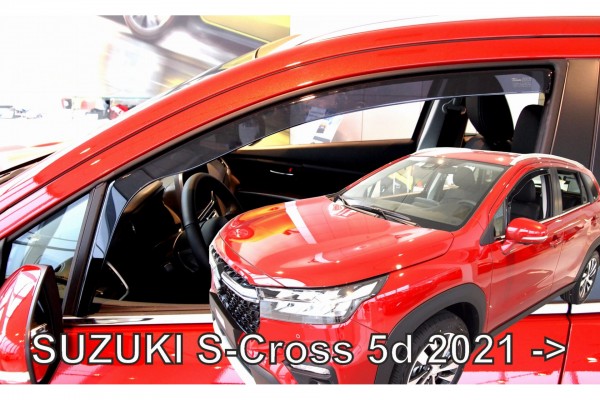 Ανεμοθραυστες Για Suzuki S-CROSS 5D 2021+ Ζευγαρι Απο Ευκαμπτο Φιμε Πλαστικο Heko - 2 ΤΕΜ.