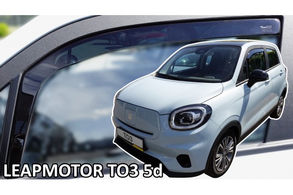 Heko - Ανεμοθραύστες Παραθύρων Για Leapmotor T03 2020 > 5πορτο Υλικό Acrylic Χρώμα Φιμέ - 2 τεμ. (ΑΝΕΜ.29119)