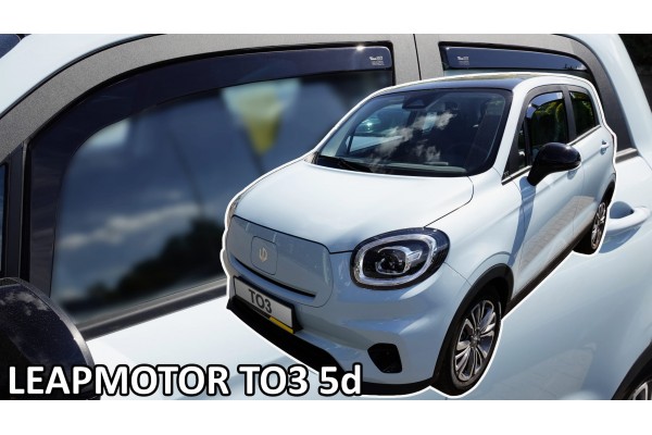 Heko - Ανεμοθραύστες Παραθύρων Για Leapmotor T03 2020 > 5πορτο Υλικό Acrylic Χρώμα Φιμέ - 4 τεμ. (ΑΝΕΜ.SET29120)