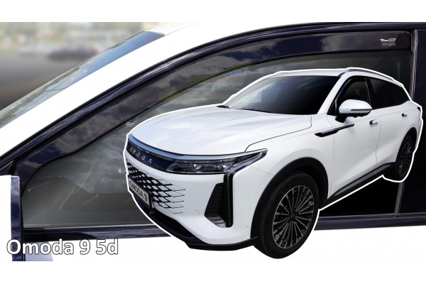 Heko - Ανεμοθραύστες Παραθύρων Για Omoda 9 2025 > 5πορτο Υλικό Acrylic Χρώμα Φιμέ - 2 τεμ. (ΑΝΕΜ.29123)