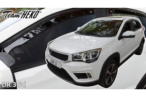 Heko - Ανεμοθραύστες Παραθύρων Για Dr 3 2018 > 2022 5πορτο Υλικό Acrylic Χρώμα Φιμέ - 4 τεμ. (ΑΝΕΜ.SET29136)