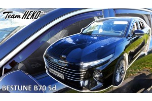 Heko - Ανεμοθράυστες Για Bestune B70 5 Doors 2020+ Σετ Αυτοκινήτου Απο Εύκαμπτο Φιμέ Πλαστικό - 4 τεμ. (ΑΝΕΜ.SET29138)