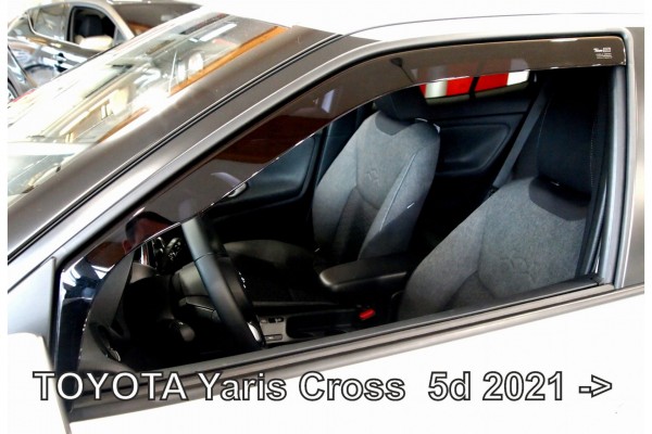 Toyota Yaris Cross 5D 2021+ Ζευγαρι Ανεμοθραυστες Απο Ευκαμπτο Φιμε Πλαστικο Heko - 2 ΤΕΜ.