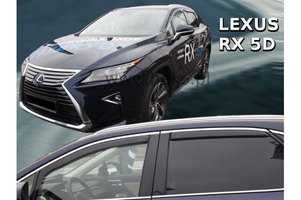 Lexus Rx 5D 2016+ Σετ Ανεμοθραυστες Αυτοκινητου Απο Ευκαμπτο Φιμε Πλαστικο Heko - 4 Τεμ