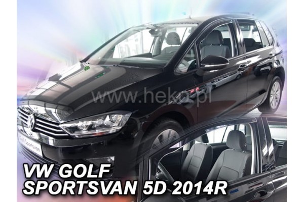 Vw Golf Sportsvan 5D 2014- Ζευγαρι Ανεμοθραυστες Αυτοκινητου Απο Ευκαμπτο Φιμε Πλαστικο Heko - 2 ΤΕΜ.