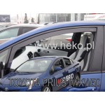 Heko - Ανεμοθραύστες Παραθύρων Για Toyota Prius (XW50) 2016 > 2022 5πορτο Υλικό Acrylic Χρώμα Φιμέ - 2 τεμ. (ΑΝΕΜ.29646)