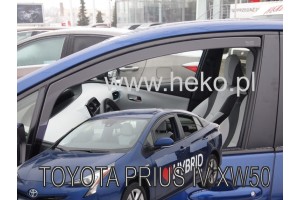 Heko - Ανεμοθραύστες Παραθύρων Για Toyota Prius (XW50) 2016 > 2022 5πορτο Υλικό Acrylic Χρώμα Φιμέ - 2 τεμ. (ΑΝΕΜ.29646)