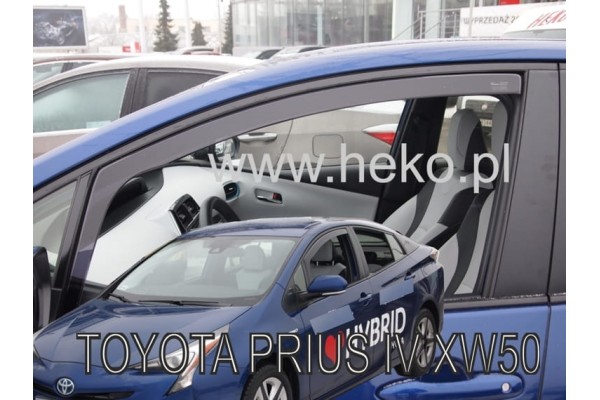 Heko - Ανεμοθραύστες Παραθύρων Για Toyota Prius (XW50) 2016 > 2022 5πορτο Υλικό Acrylic Χρώμα Φιμέ - 2 τεμ. (ΑΝΕΜ.29646)
