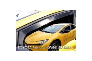 Ανεμοθραυστες Για Toyota Prius XW60 5D 2023+ Ζευγαρι Απο Ευκαμπτο Φιμε Πλαστικο Heko - 2 ΤΕΜ.