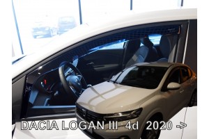 Dacia Logan 4D 2004 Ζευγαρι Ανεμοθραυστες Απο Ευκαμπτο Φιμε Πλαστικο Heko - 2 ΤΕΜ.
