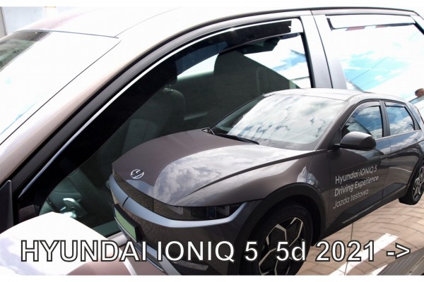 Hyundai Ioniq 5D 2021+ΣΕΤ Ανεμοθραυστες Αυτοκινητου Απο Ευκαμπτο Φιμε Πλαστικο Heko - 4 ΤΕΜ.